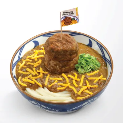 Hambagu & Cheese Curry Udon